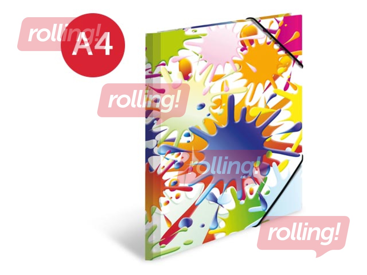 Kummiga kaust A4, kartong