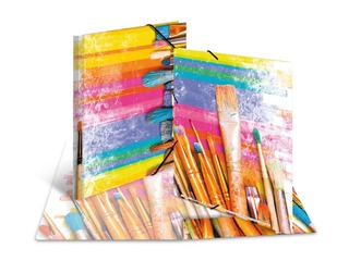 Папка на резинке Herma, A4, картонная