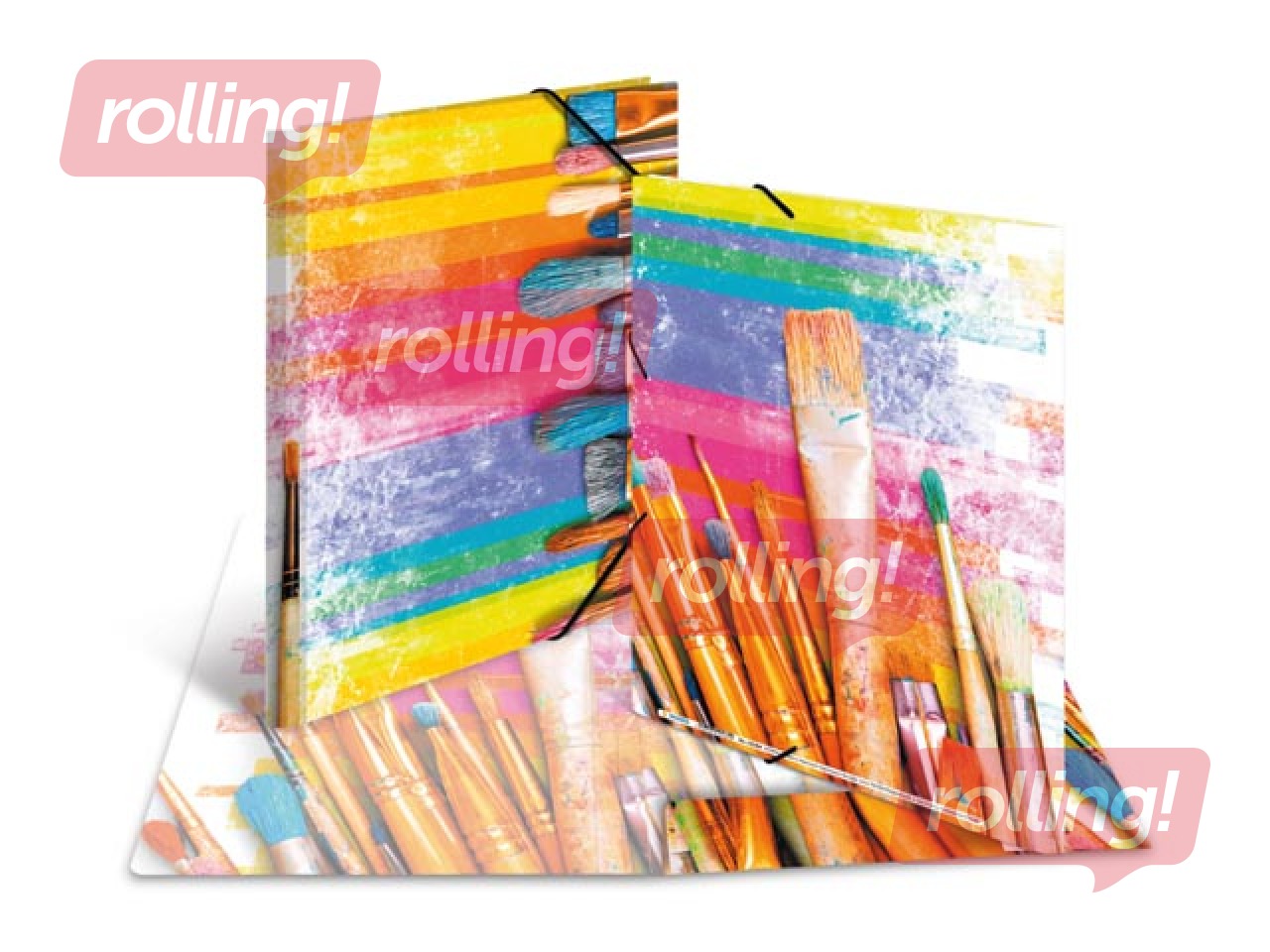 Папка на резинке Herma, A4, картонная