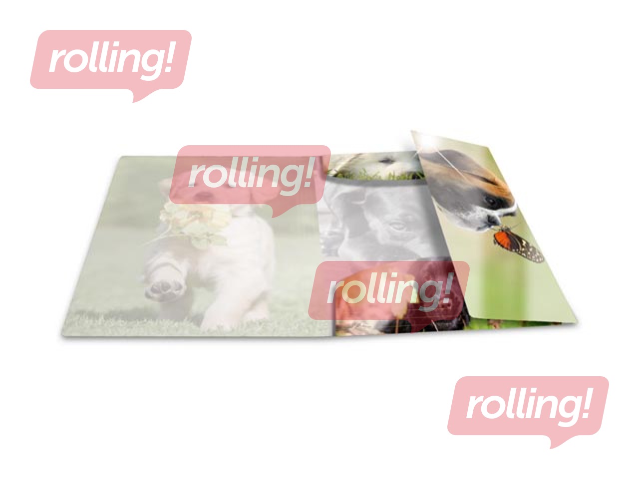 Папка с 3-мя клапанами и резинками Herma, A3, ПП, глянцевая 