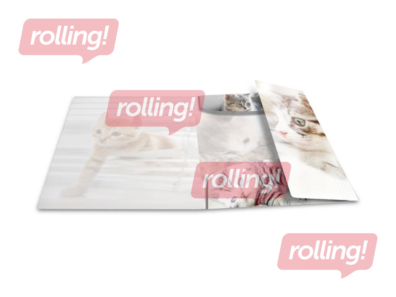 Папка с 3-мя клапанами и резинками Herma, A3, ПП, глянцевая 