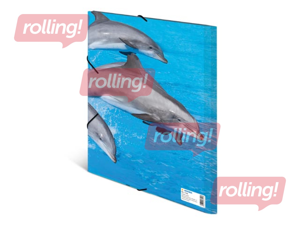 Kaust 3 klapi ja kummiga Herma, A4, PP