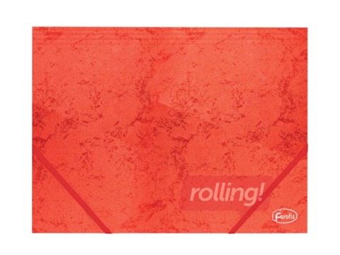 Mapp nurgakummiga Forofis,A4 kartong, punane