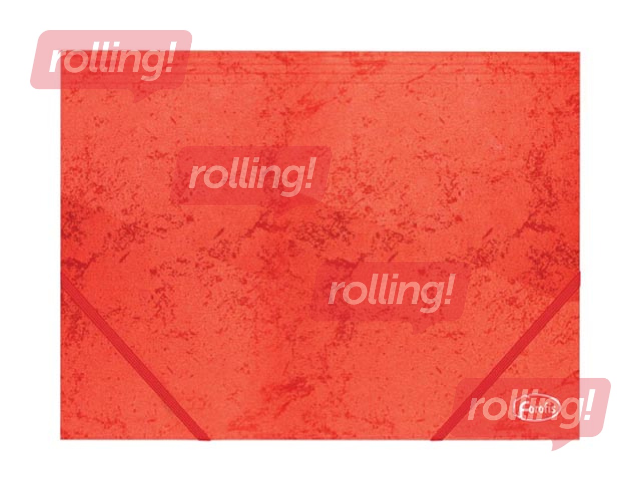 Mapp nurgakummiga Forofis,A4 kartong, punane