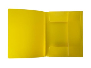 Plastic file with elastic Multi-S, A4, 1.9 сm, platicat, yellow