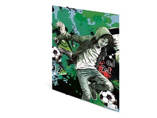 SALE Kummiga kaust Herma, A3, Street Soccer, kartong