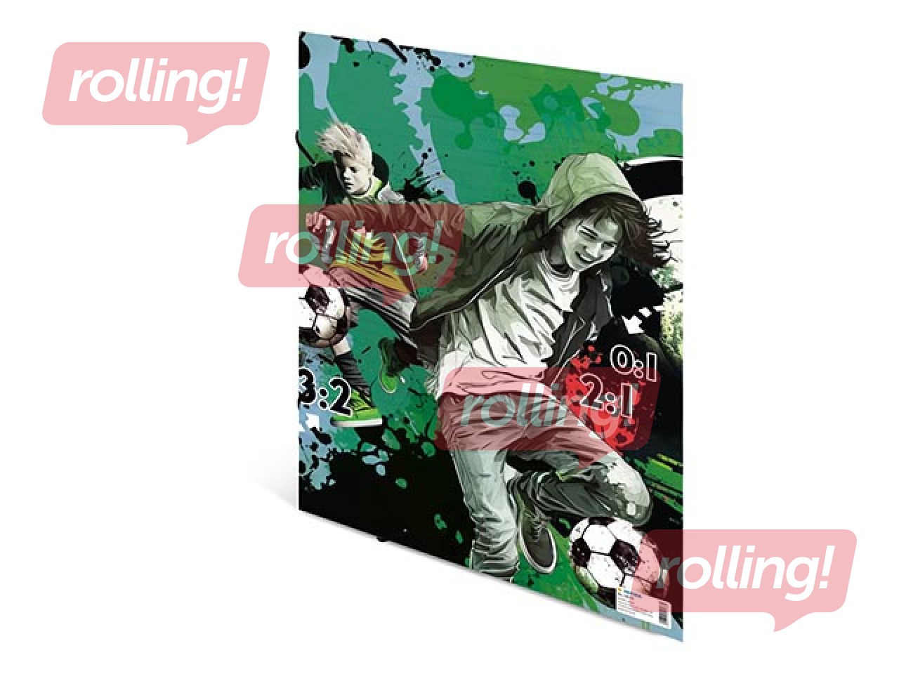 SALE Kummiga kaust Herma, A3, Street Soccer, kartong