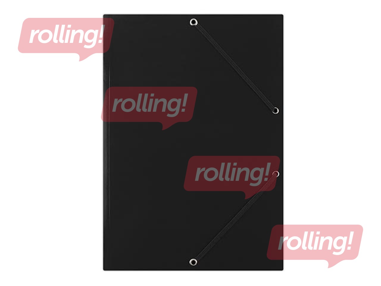 Folder with 3-flaps Donau, A4, cardboard, black