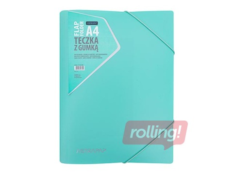 Folder Astra, with 3 tabs and rubber bands, A4, pastel colors