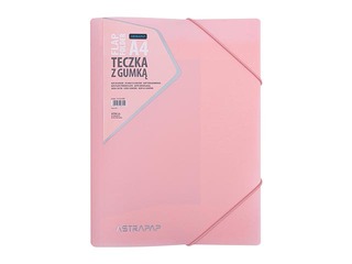 Folder Astra, with 3 tabs and rubber bands, A4, pastel colors
