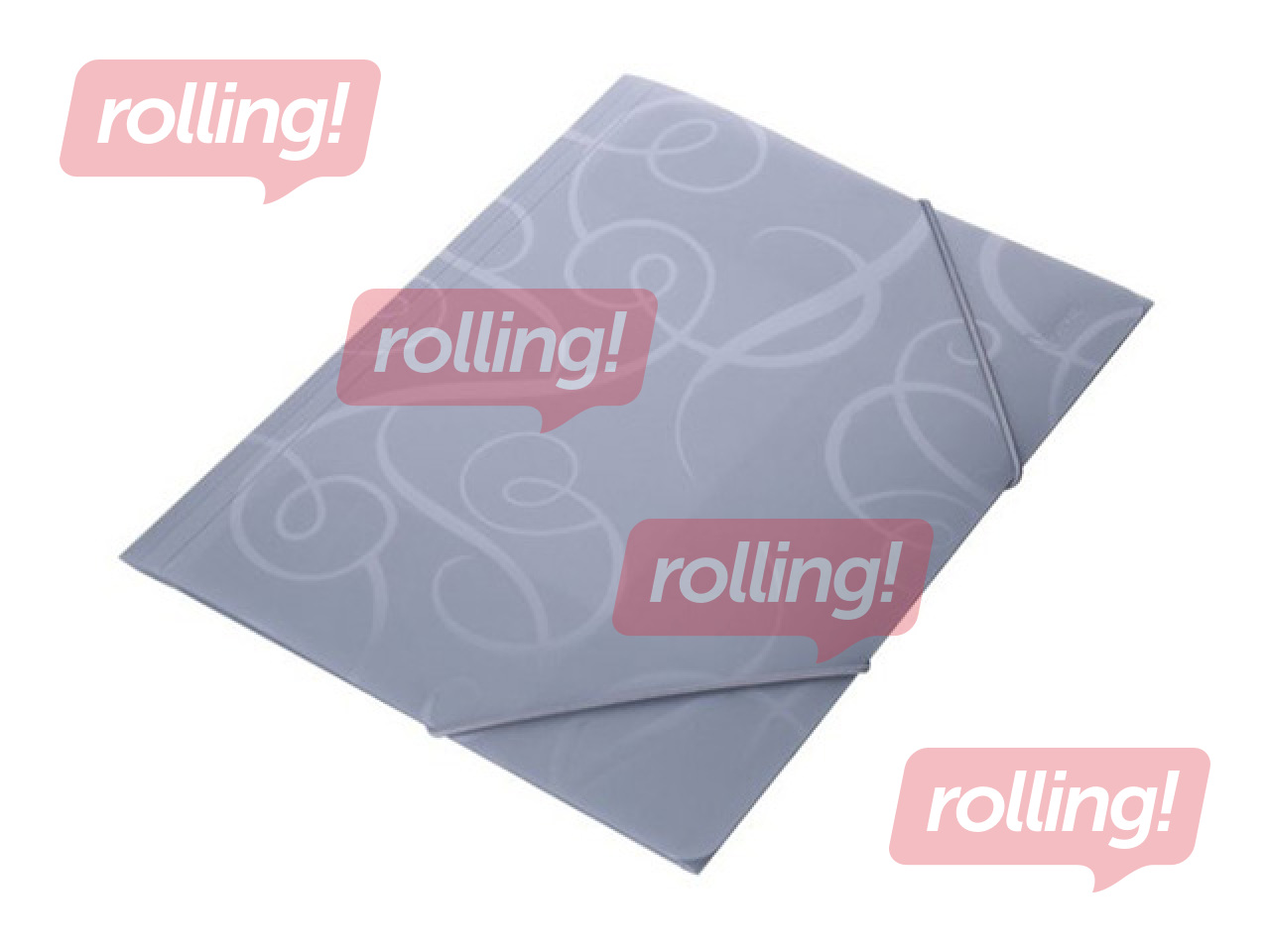 Kummiga mapp Forpus BAROCCO, A4, hõbedane