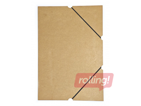 Folder with elastic band SM·LT, without flaps, A3, cardboard