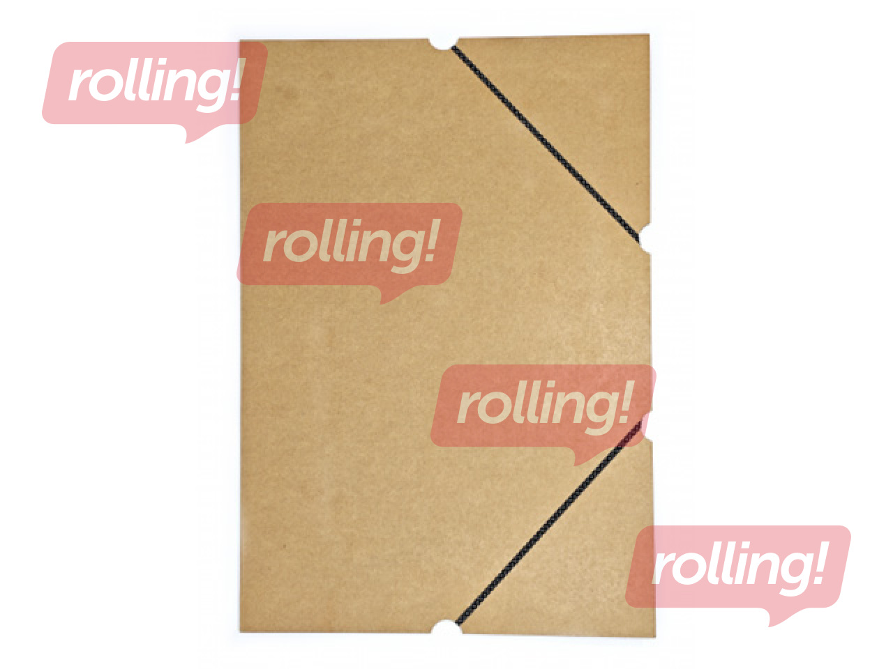 Folder with elastic band SM·LT, without flaps, A3, cardboard