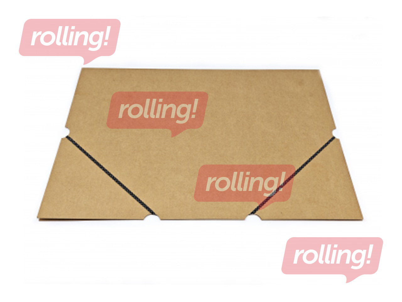 Folder with elastic band SM·LT, without flaps, A3, cardboard