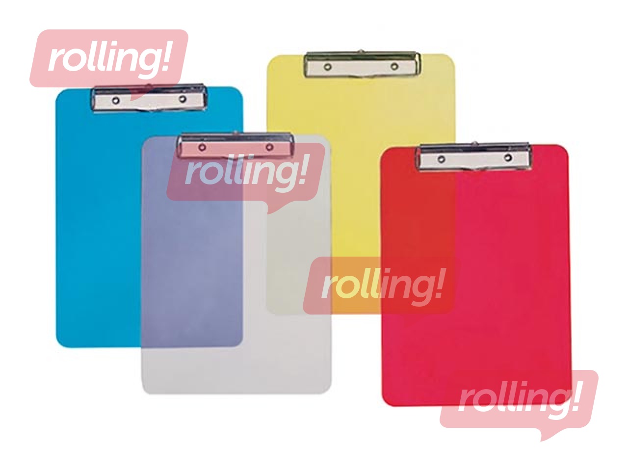 Clipboard Alco, A4, plastic, transparent yellow