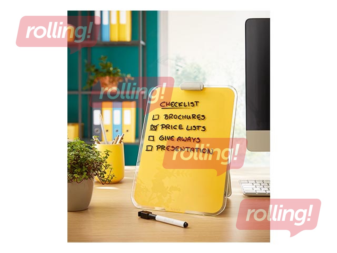 Clipboard Leitz Cosy, A4, glass, yellow