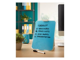Clipboard Leitz Cosy, A4, glass, blue