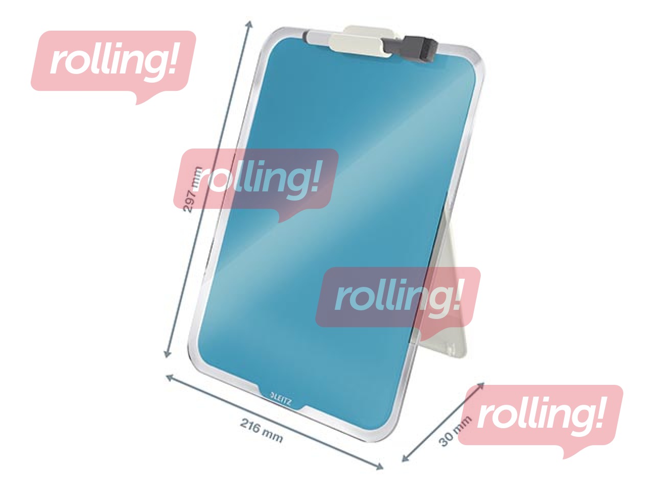 Clipboard Leitz Cosy, A4, glass, blue