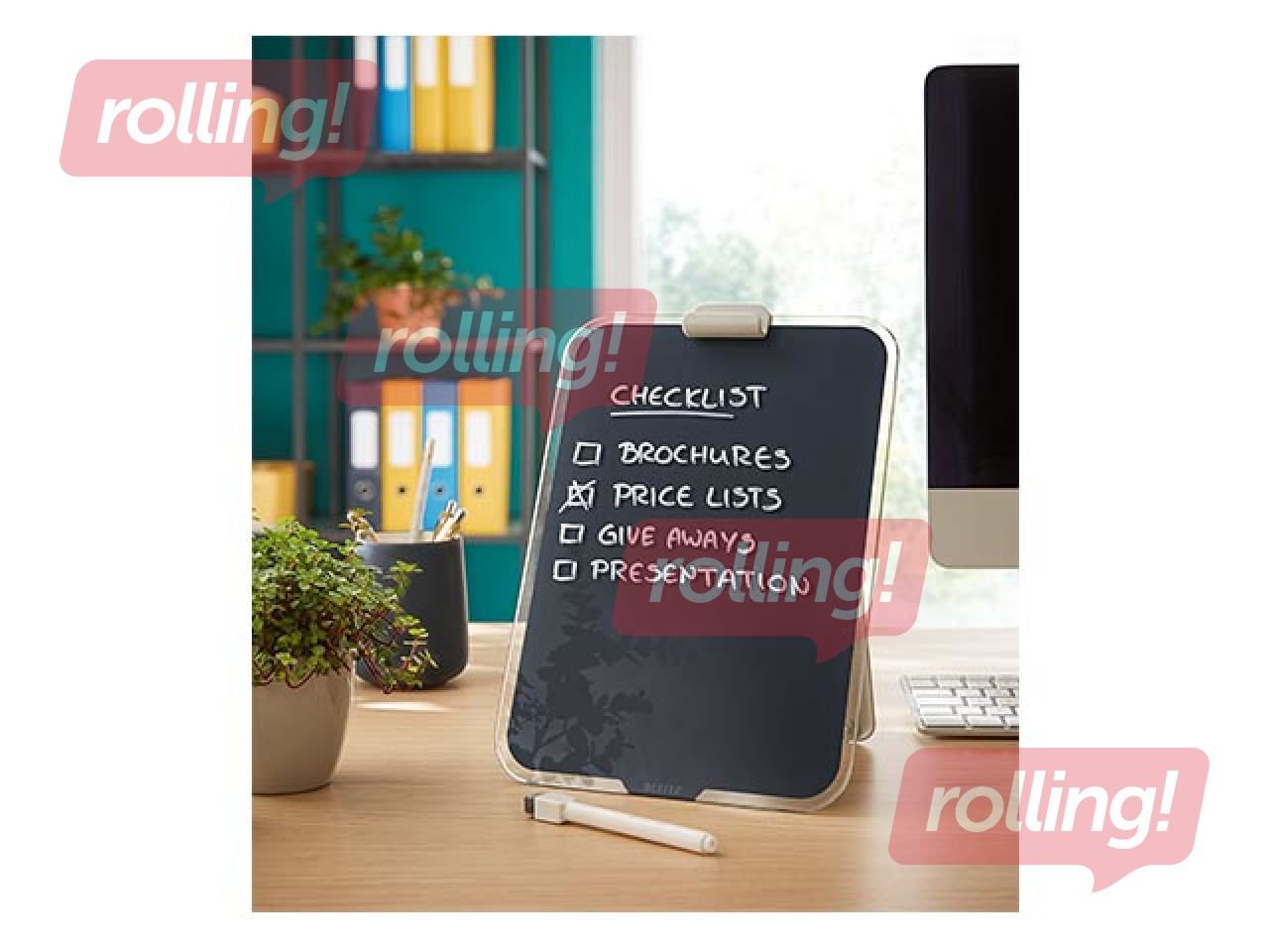 Kirjutusalus Leitz Cosy, A4, klaas, hall