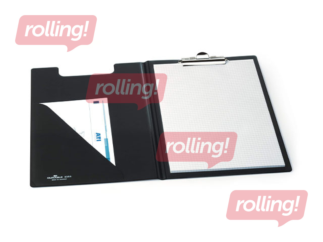 Clipboard with cover Durable, A4, black