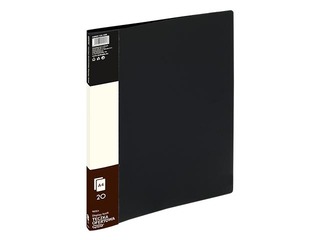 Folder with 20 pockets Grand, A4, black