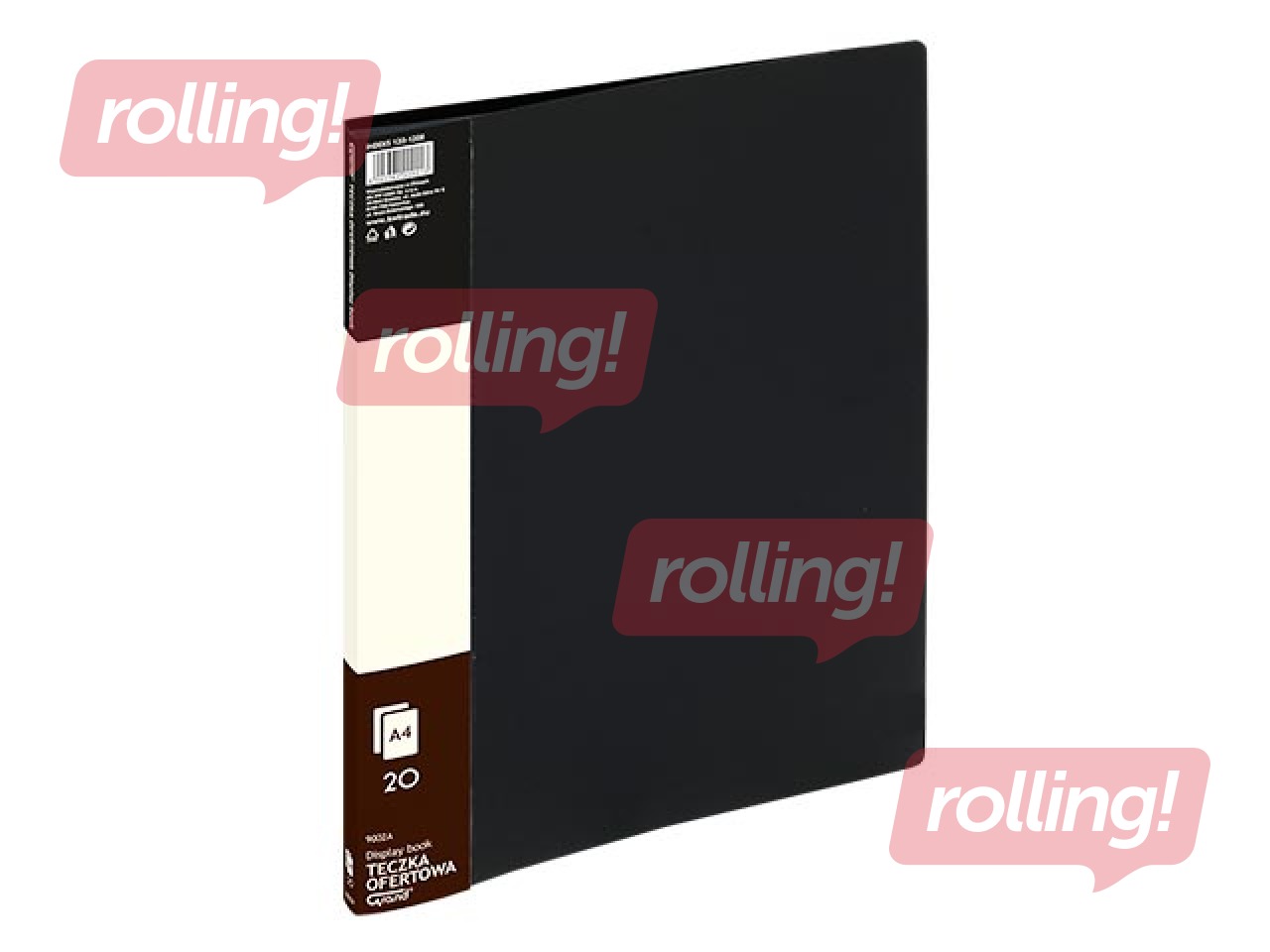 Folder with 20 pockets Grand, A4, black