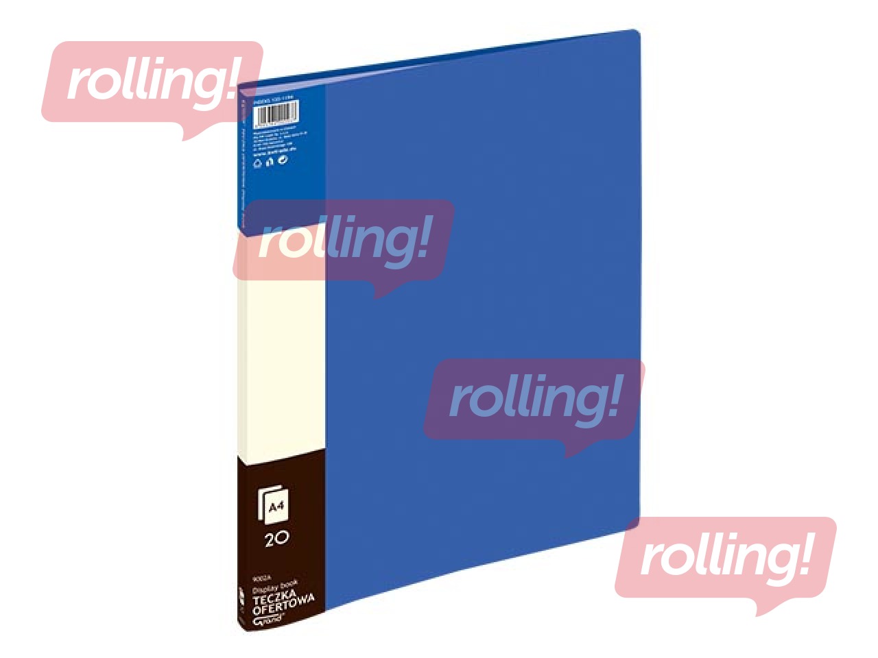 Folder with 20 pockets Grand, A4, blue