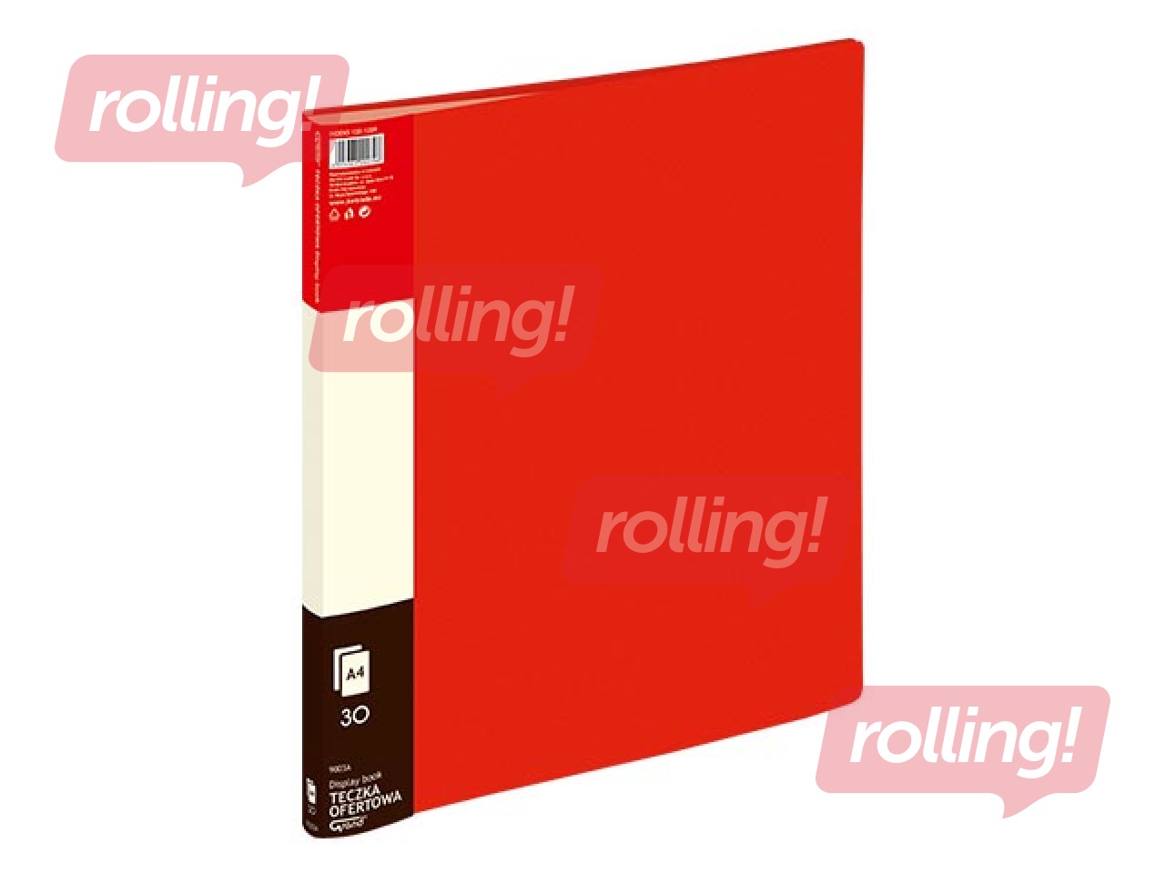 Папка с 30 кармашками Grand, A4, красная