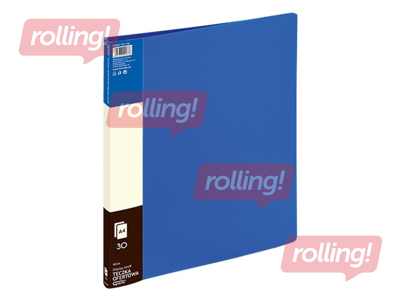 Folder with 30 pockets Grand, A4, blue