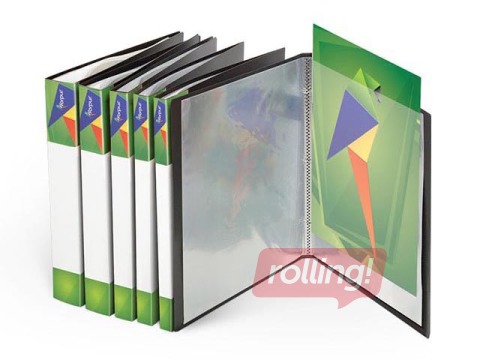 Folder with 10 pockets Forpus, A4, black