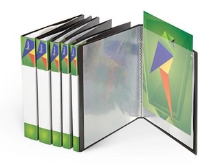 Folder with 10 pockets Forpus, A4, black