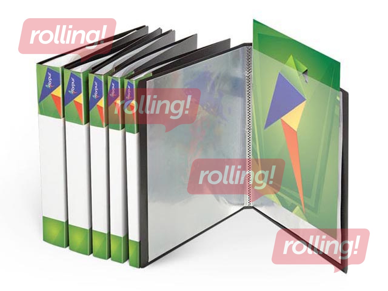 Папка с 10 карманами Forpus, A4, черный