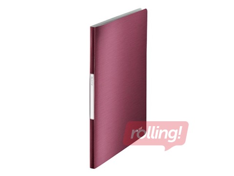 Esitlusmapp Leitz Style, 20 taskuga, PP, A4, punane