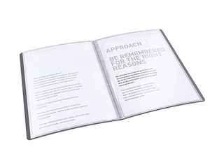 Mapp 20 taskuga Esselte, A4, must