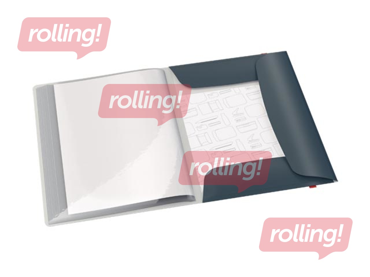 Folder with 20 pockets Leitz Cozy, A4, grey