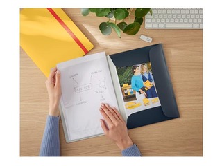 Folder with 20 pockets Leitz Cozy, A4, grey