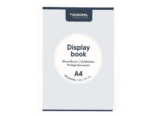 Папка с 20 кармашками Europel, A4, белая