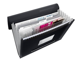 Mapp 6 jaotusega Esselte Vivid, A4, must