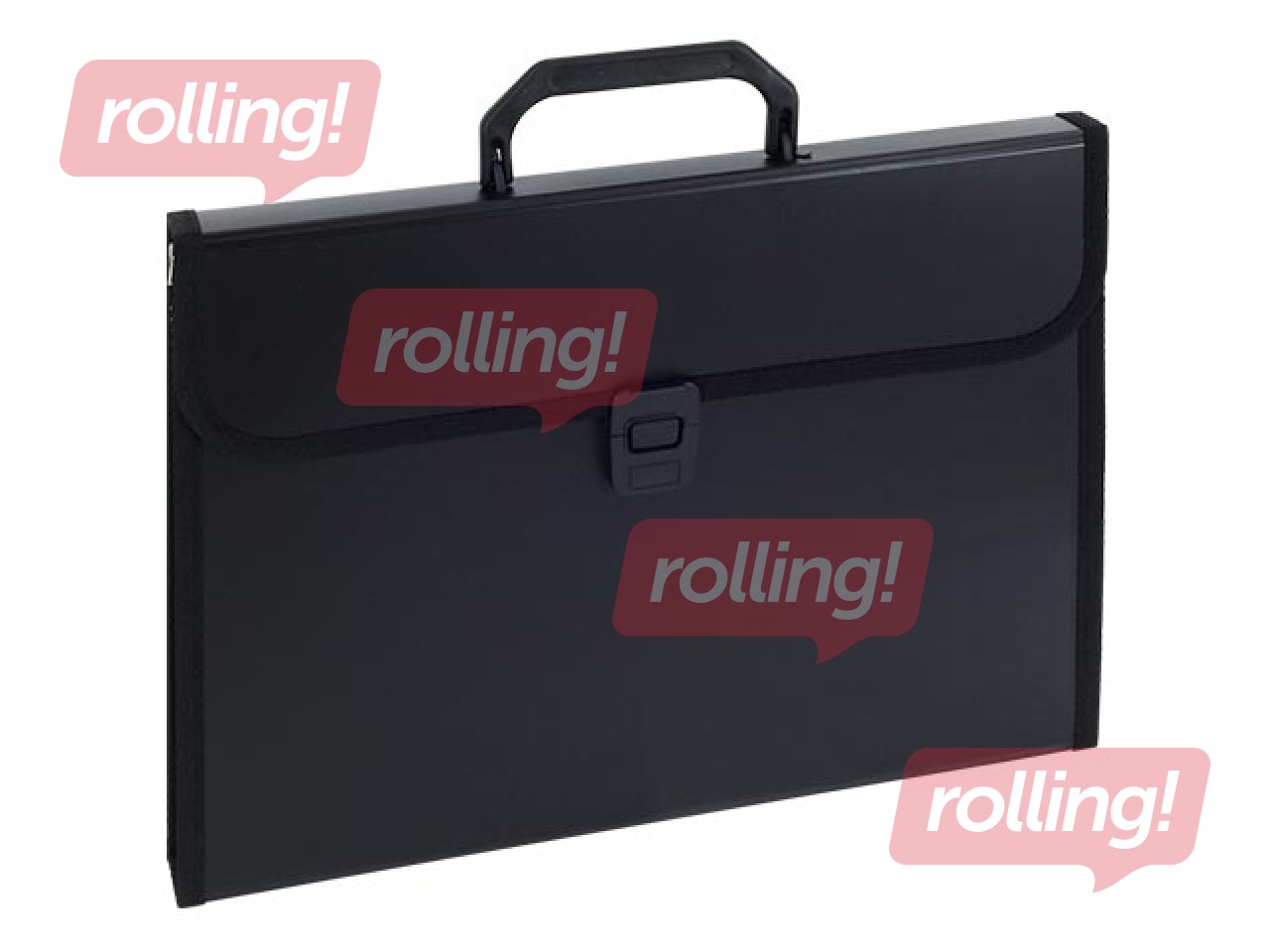 Expanding wallet Eagle, A4, PP, 12 dividers, black