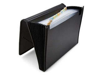 Expanding File folder with 12 pockets Office Point, A4, black