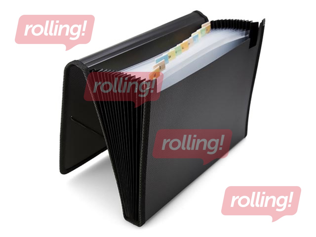Expanding File folder with 12 pockets Office Point, A4, black