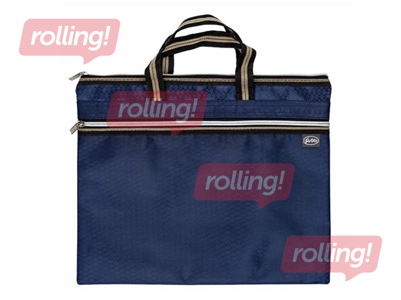 Expanding file Forofis, A4  with zipper, blue