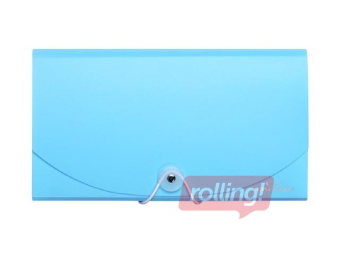 Expanding file Concorde, DL, 13 pockets, pastel blue