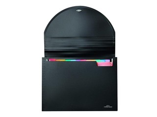 Expanding file Concorde, A4, 25 pockets, black