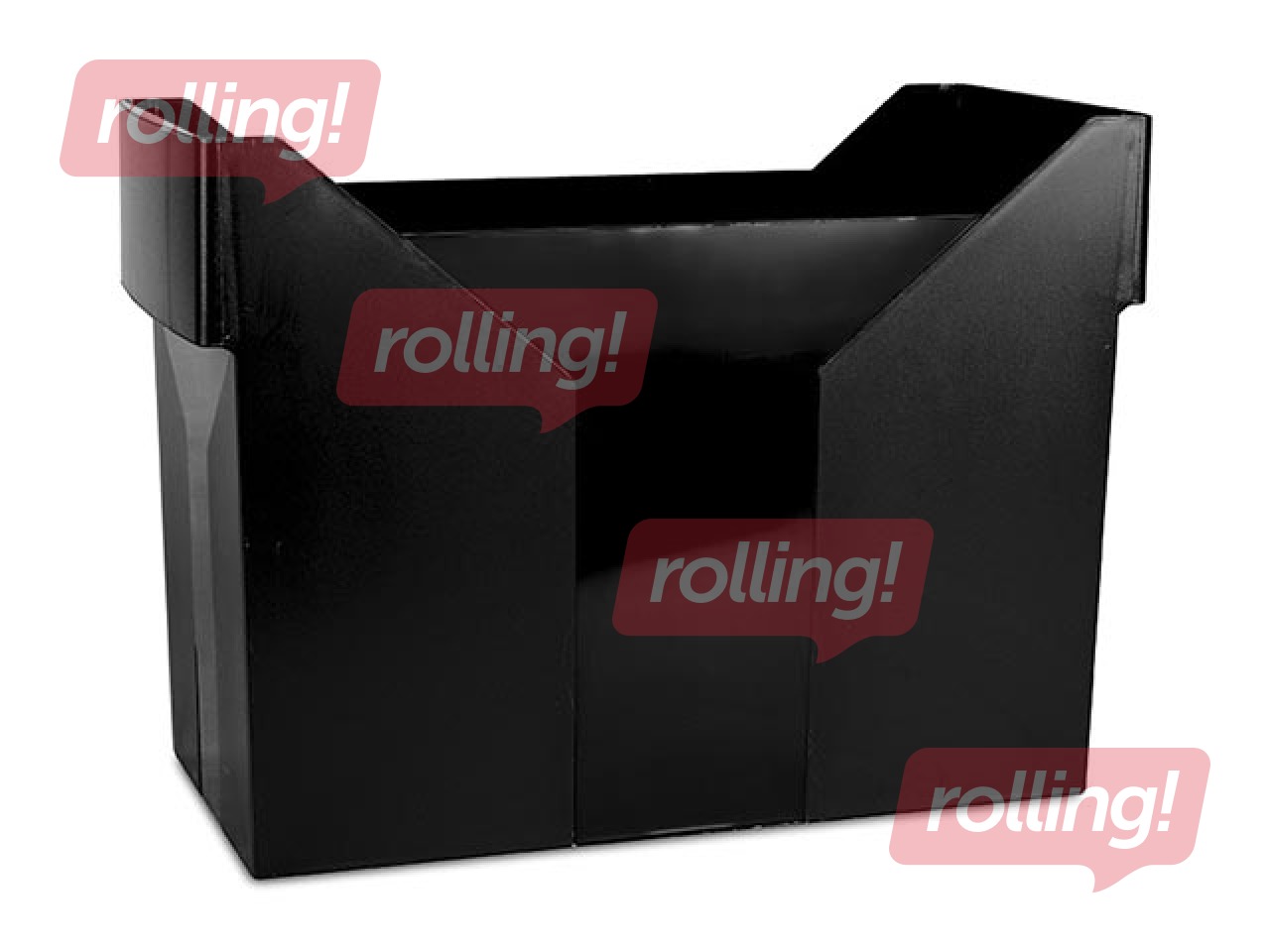Box for suspension files Donau, plastic, black