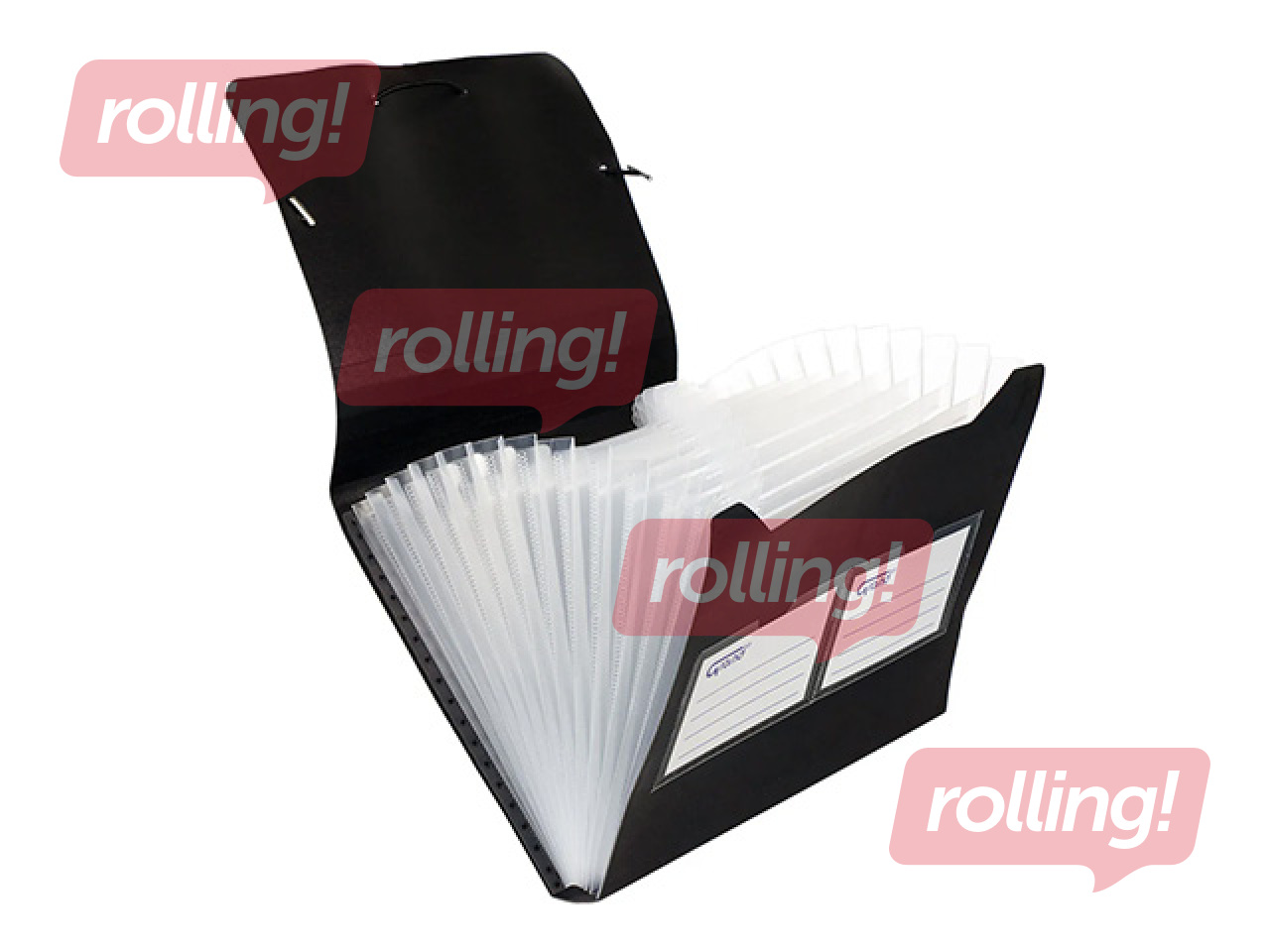 File folder Grand, 12 compartments, black, A5,