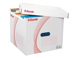 The archive box for suspensions files, Esselte, cardboard, white