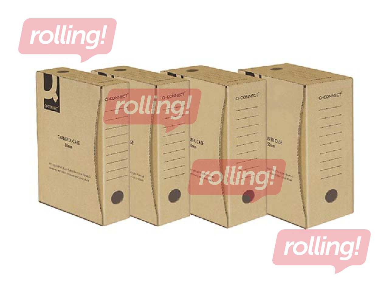 Arhiivkarp, A4, 8 cm, kartong, pruun