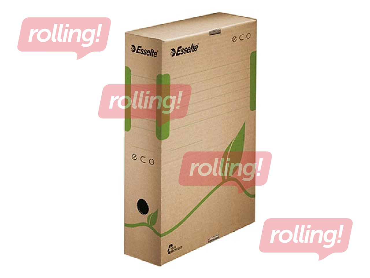 Архивная коробка Esselte, A4, 8 см, картонная, коричневая