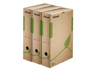 Архивная коробка Esselte, A4, 8 см, картонная, коричневая